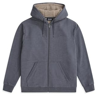 Animal Samuel Mens Hoodie - Sherpa Lined Sweatshirt with Adjustable Hood & Kangaroo Pocket - Autumn Winter Outdoors, Holiday, Walking, Hiking