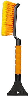 Autovir 17 Snow Brush & Ice Scraper for Car Windshield | Heavy-Duty Snow Removal Tool | Small Snow Brush with Ergonomic Foam Grip | Essential Car Winter Accessory | Efficient Snow Clearing Brush
