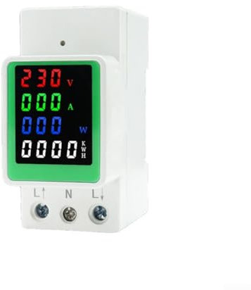 Digitaler Energiezähler, AC Digitaler Energiezähler mit LCD-Display AC 80-270V 100A Ampermeter Voltmeter Amperemeter Tester für Industrie