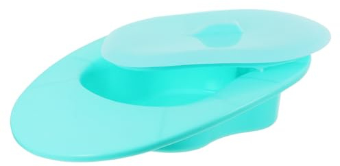COLLBATH Tragbare Bettpfanne mit Deckel aus Robustem Kunststoff Glattes Design Auslaufsicher für Ältere und Bettlägerige Patienten Urinal für Frauen und Männer Pflegehilfsmittel