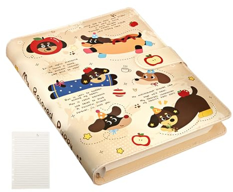 Lose Leaf Notebook, Binder Notebook 60 Blätter süßer Cartoon Binder Papier