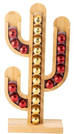 HOLIDYOYO Support Cactus Pour Dosettes De Café Organisateur Créatif Et Amovible Pour Capsules Rangement Pratique à Et