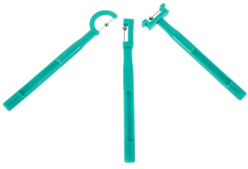 SAFIGLE Set 3 Pezzi Allenatore Muscolare della Lingua per Bambini in Plastico e Acciaio Inossidabile, Leggero e Design Ergonomico per Esercizi Quotidiani di Terapia del Linguaggio