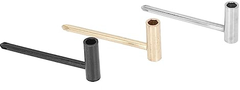 3 Stück Gitarren Metallschlüssel 6,35 Mm für Reparatur | Legierungsausführung, zur Halsverstellung an Gitarre, für Musiker, Passend zu Akustischen Gitarren Werkzeug