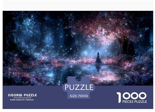 Forêt enchantée Puzzle 1000 Pièces 70x50cm/1000pcs, – Jeux Éducatifs Créatifs, Relaxants & Décoratifs, Idéaux pour Tous