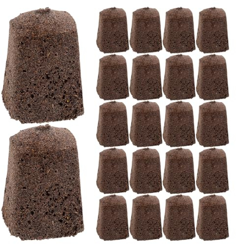 FUNOMOCYA 30 Pezzi Terriccio Torba di Cocco per Coltivazione Fuori Suolo, Blocchi Radice Rapida per Semina e Innesto, Kit Forniture Giardinaggio per Ortaggi, Frutta e Fiori in Serra