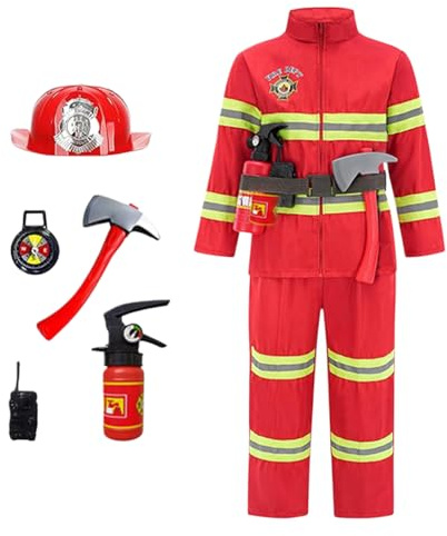 Genérico traje de bombero para – Versátil muy pequeño, luz de la luz, disfraz, vestir a jugar a jugar juguete con | Multiusos al aire libre utilidad interior multiuso innovador diseño
