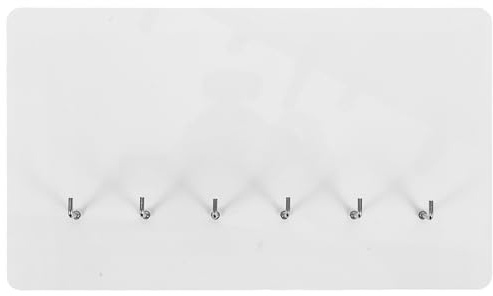 SOIMISS Tablero Colgante Mdf 12 Mm para Sublimación con 6 Agujeros, Placa de Superficie Clara para Imágenes Diy, Gancho Multifuncional para Llaves y Ropa, 158x270x12 Mm, Organización