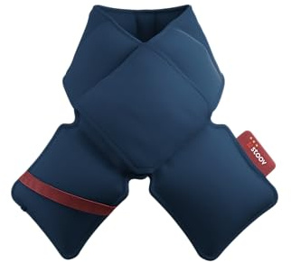 STOOV Kokoon - Wärmeschal - Drahtlos - Infrarot-Wärmetechnik - Pro Batterie mit bis zu 14 Std. drahtlose Wärme - 20x140 cm - Core Blau
