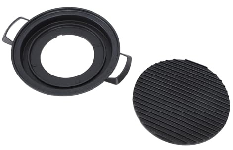 SIXRUN Mini Gril Japonais Hibachi, Gril à Charbon de Table en Alliage d'aluminium, Cuisson à Chaleur Uniforme, Plateau de Barbecue Portable pour le Camping, les Pique-niques, les Réunions de