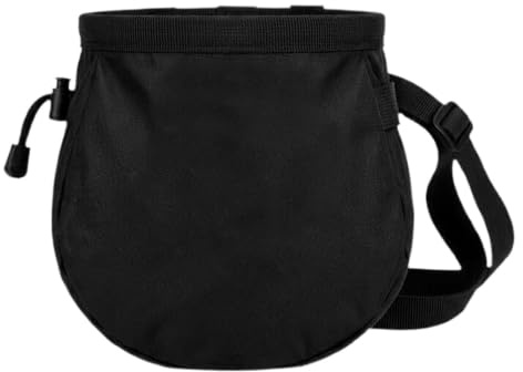 Kritpåse för klippklättring med vattentät dragväska med ficka | med justerbart midjebälte och Chalkbag för klippklättring, bouldering, klättervägg, tyngdlyftning och gymnastik