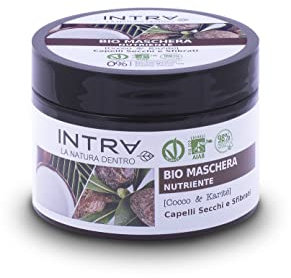 INTRÀ Cocco & Karité Maschera Capelli Nutriente Bio & Vegan - 250 ml, Neutro
