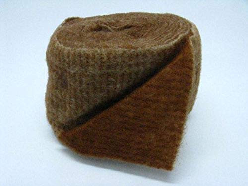 Wollvlies / 2-farbig braun - weizen/Breite:15 cm/Länge: 5 Meter
