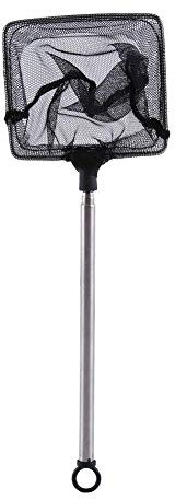 Zerodis Acquario Gamberetti Rete da scrematura Pesci telescopici Gamberetti Guadino Accessori per acquari Regolabile tra 16 cm e 44 cm(Piazza)