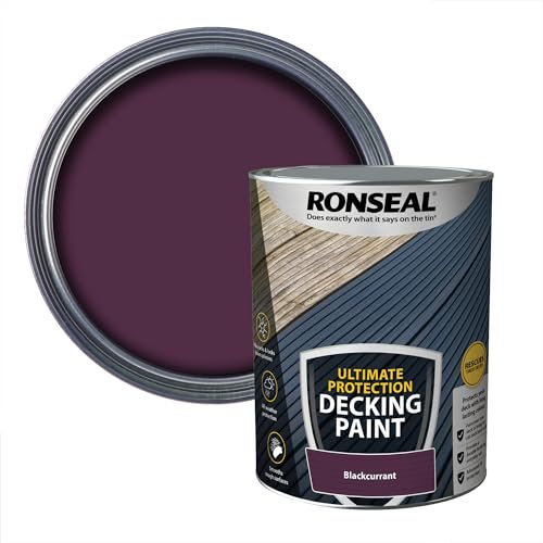 Ronseal Ultimate DECKING Paint Blackcurrant 5L
