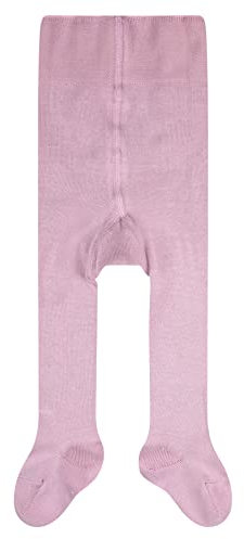 FALKE Unisex Baby Strumpfhose Family B Ti nachhaltige Baumwolle einfarbig 1 Stück, Rosa Thulit 8663, 74-80