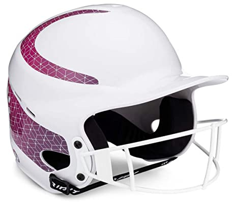 RIP-IT Vision Classic 2.0 Softball Batting Helmet, Ombre Pink Stripes, Lightweight Sports Equipment for Women