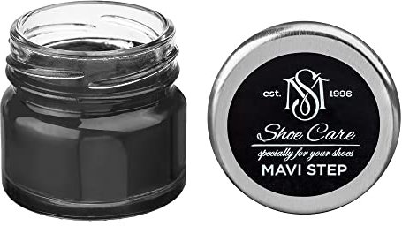 MAVI STEP Creme de Beaute Lederschuhcreme auf Wachsbasis, 114 hellgrau, 25 ml / 0.85 oz