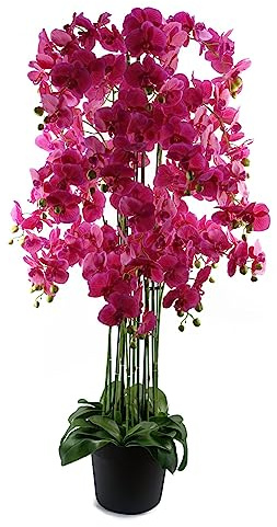 Leaf Design UK Realistische künstliche Orchidee im Topf