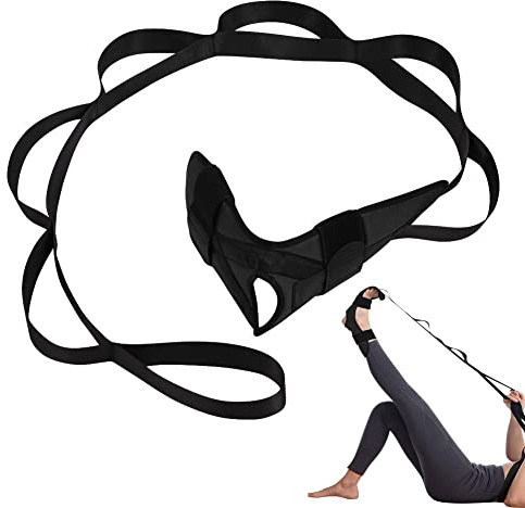 flintronic Yoga Stretching Strap, Stretcher Yogabälte med öglor, ben Stretcher för träning, ben och fot stretchhjälp