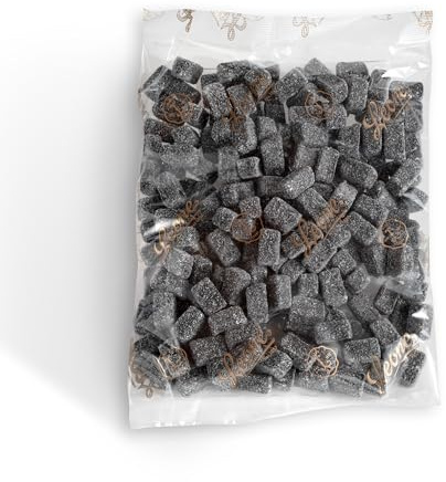 Leone dal 1857 - Sacchetto Ricarica Porta Caramelle - Caramelle Gommose Sukaj - Caramelle Leone di Liquirizia aromatizzate all'Arancia - Sacchetto da 500g