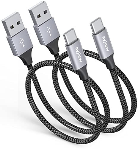 Short iPhone 17 16 15 Carplay Cable, 0.5M 2Pack USB A to USB C Cable Fast Charging Type C Car Charger Power Cord for iPhone 17/iPhone 16e/ 16 Pro Max/iPhone 15/15 Pro Max/15 Plus, Android auto cable