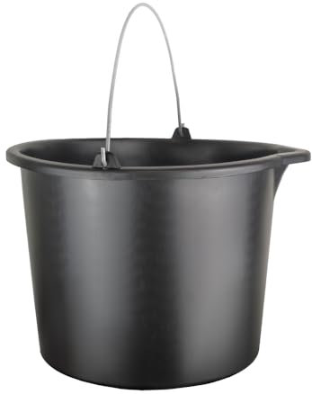 Baueimer 12L Skala Wassereimer mit Ausguss Mörteleimer Putzeimer Garteneimer PVC 12/16 / 20L (12 Liter (5 Stück))