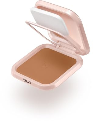 KIKO Milano Skin Lover Refining Face Powder Foundation 09, Fond De Teint Compact En Poudre Hydratant Et Lissant