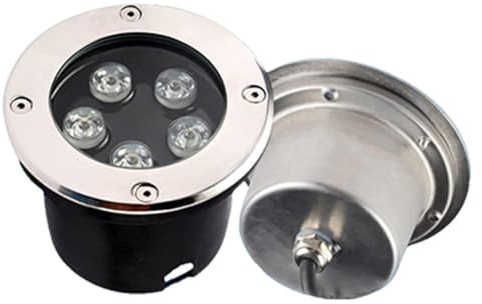 GUODDM Luces LED Sumergibles Para Piscina, Luz Empotrada Subacuática, Foco Empotrable Para Exteriores IP68, Luz Enterrada De 12 V, Para Jardín, Exterior, Iluminación De Estanques Y Paisajes(RGB,18W)