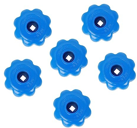iplusmile 6 Stück Absperrgriff Handrad Aus Langlebigem Material Ventilgriff Für Eckventile Blau Mit Zuverlässiger Dichtung Für Industrie Und Haushalt