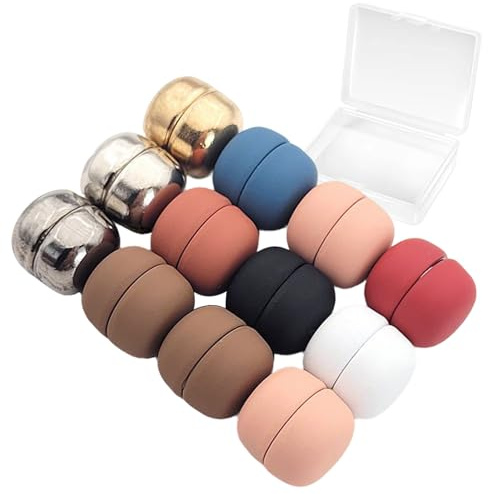 Hijab Magnete - Magnetstifte für Hijab | Magnetischer Schalverschluss für Frauen | 12 Stück starke Pins für Frauen | Starke Knöpfe Kopftuch-Clips No-Snag Brosche Schalverschluss |