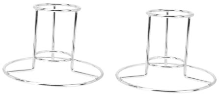 Toyvian 2 Stck. Galvani sierter Brathähnchen ständer Hühnerregal Bräter Grill Gestell Rotisserie Truthahnbratenstange BBQ Rack Hähnchenbratregal für zu Hause Bratenhalter Überzug Silber