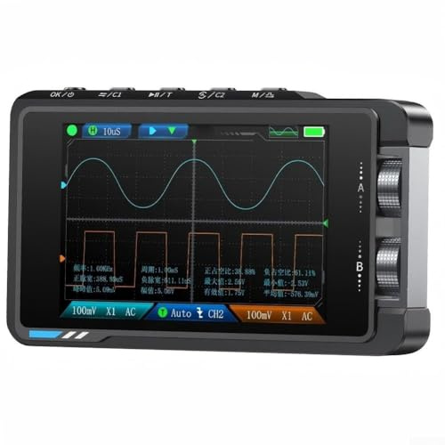 Osciloscopio digital portátil de mano, canal generador de señal, osciloscopio de pantalla HD de 50 MHz, muestreo de 250 MSa/s, para automoción (DS215H de alta calidad)