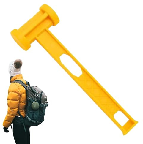 Tent Stake Hammer, Camping Stake Hammer Nail Hammer Heavy Duty Nail Hammer Portable PE Hand Mallet for Outdoor Accessories