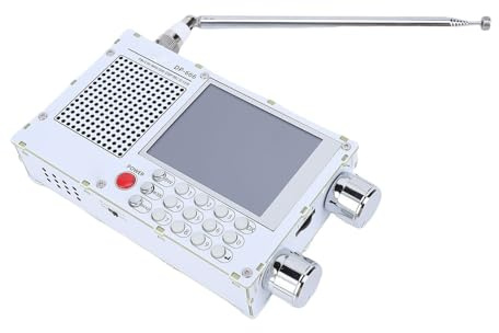 CCYLEZ SDR Radio Empfänger mit TEF6686 & ESP32, Open Source Vollband Empfänger mit RDS, 2,8 Zoll Touchscreen, 5000 mAh, tragbarer Kurzwellen Receiver für Hobbyisten (Weiß)