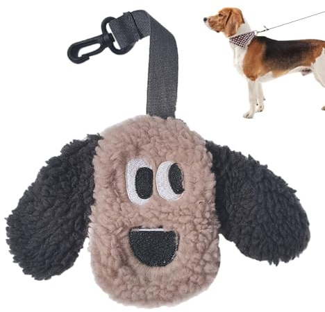 Soporte para bolsas de excrementos para perros: estuche divertido y recargable, fácil de enganchar en el cinturón o correa, organizador de bolsas de nailon seguro y duradero | Equipo de limpieza