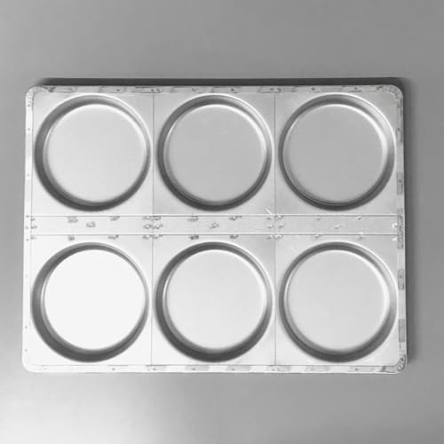 Siccardi Teglia Professionale pizzette - 6 Impronte Ø 12 - Cm 30 x 40