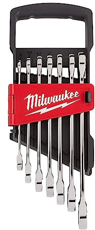 Milwaukee Metrisches Ratschenringschlüssel-Set, 30,5 cm, L 7-teilig