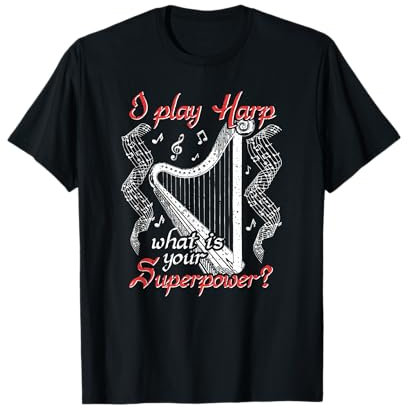 Harfe Harfenspielerin Harfenspieler T-Shirt