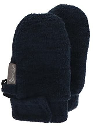 Sterntaler Unisex Kinder Fäustlinge Ohne Daumen Microfleece Melange (Recycelt) Handschuh, Marine, Einheitsgröße EU