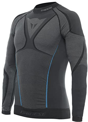 Dainese Dry LS, Maglia Termica Moto, Uomo, Nero/Blu, M