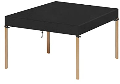 VANSHEIM Funda Exterior Muebles Jardin Mesa Cuadrada Funda Mesa Baja Pequeña Impermeable Anti UV Tela Oxford 70x70x15cm