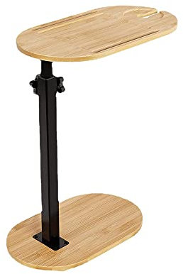 WANLIAN Bandeja de bambú para bañera con altura ajustable, mesa de baño, accesorios de spa con soporte para tazas, se adapta a muebles del hogar (originalmente)