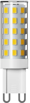 ledscom.de Ampoule LED G9, blanc chaud (2800 K), 3,5 W, 485lm, variateur à 3 positions
