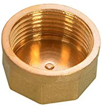 Kupfer 1/8 1/4 3/8 1/2 3/4 Außengewinde Messingrohr Sechskantkopf Endkappe Steckfitting Kupplung Stecker Adapter Kupfer 1/8quot; 1/4-Buchse, 1/8