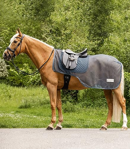 WALDHAUSEN Comfort Fliegen-Ausreitdecke, kreideblau, 145 cm