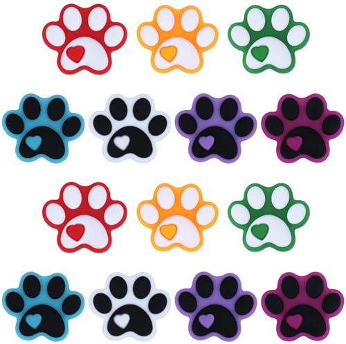 WEWAYSMILE 14pcs Fabrication Perles Rondes en Silicone, Silicone Perles Rondes, Pfabrication de Perles Rondes en Silicone, pour Bijoux Artisanat Collier Bracelet (Bœuf)