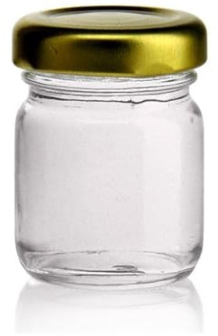 FERRAMENTA BONIFAZIO Set 60 vasetti vetro PICCOLI per monodose miele confetture marmellata bomboniere segnaposto 40 ml tappo twist-off
