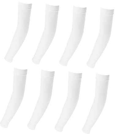 WESIEVYA 4paia Maniche Protettive Per Braccia Ice Silk Maniche Resistente Al Sole Per Attività All e Sportivi Design e Traspirante Protezione Uv Per Adulto Confezione