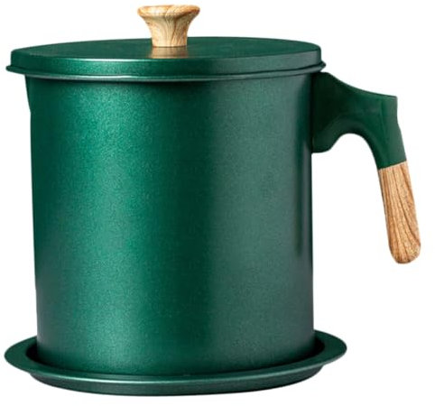 SHOWERORO Recipiente de Filtro de Versátil Juego de Colador de Y Cuchara Recipiente para Grasa Lata de Almacenamiento de Recipiente de Filtro de de Acero Inoxidable